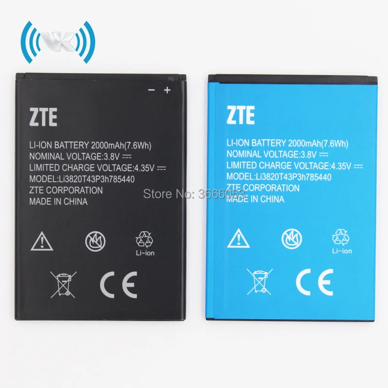 Аккумулятор VK 2000 мА/ч/7 6 Вт/ч 3 8 В Li3820T43P3h785440 для ZTE Blade L370 L2 L 2 Plus литий ионный