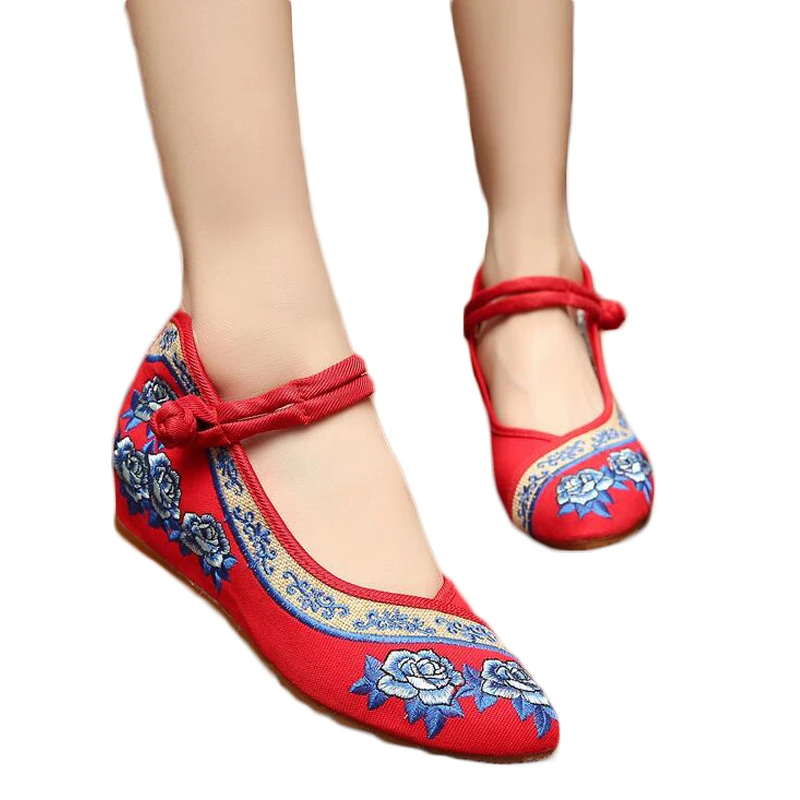 Women's Shoes Chinese Traditional Soft Shoes Flat Old Peking Floral