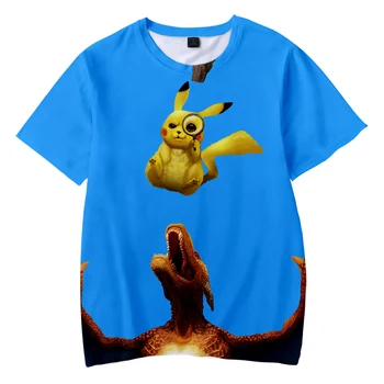 

Elf Treasure Dream: Detective Picacho Children's Wear Short T Men's Fashion Summer Short-Sleeved T-shirt Trend Fashion Casual