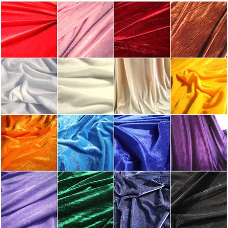 

FFLACELL 1 Meter Gold Velvet Fabric Tablecloth Fabric Conference Curtain Decoration 160cm wide thick black background red cloth