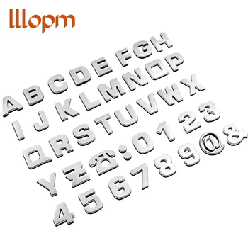 

Car 3D English alphabet digital Sticker For Mitsubishi RalliArt Pajero Lancer 10 Galant Carisma car styling sticker Accessories