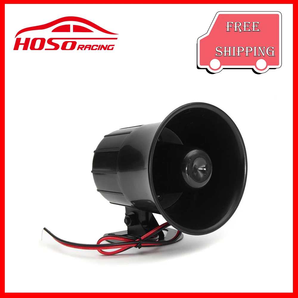 12V 30W Universal Electric Car Truck Alarm Siren Horn Loud Speaker Auto