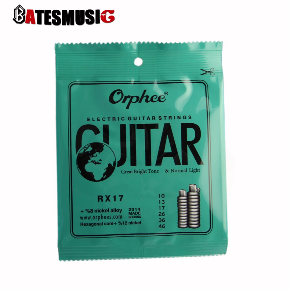 Orphee RX17(010-046) отличные яркие тона и нормальный светильник Электрогитары набор струн 6 шт./компл. Аксессуары для гитары