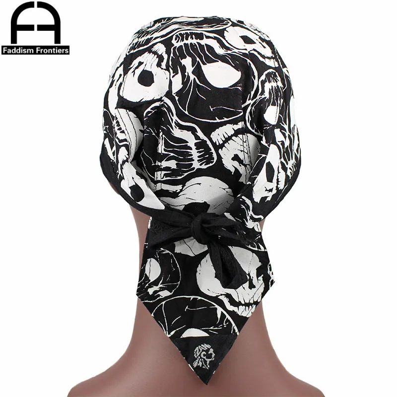 Индивидуальный мужской принт Durags тюрбан банданы мужские Durag дышащая тряпка