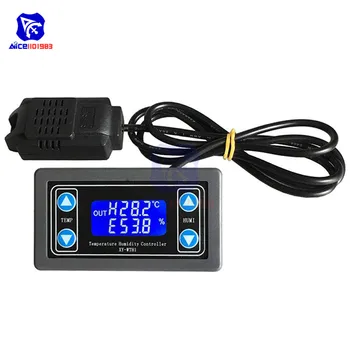 

diymore LCD Display Thermometer Hygrometer DC 6 -30V 10A Temperature Humidity Controller with Thermostat SHT20 Sensor Probe