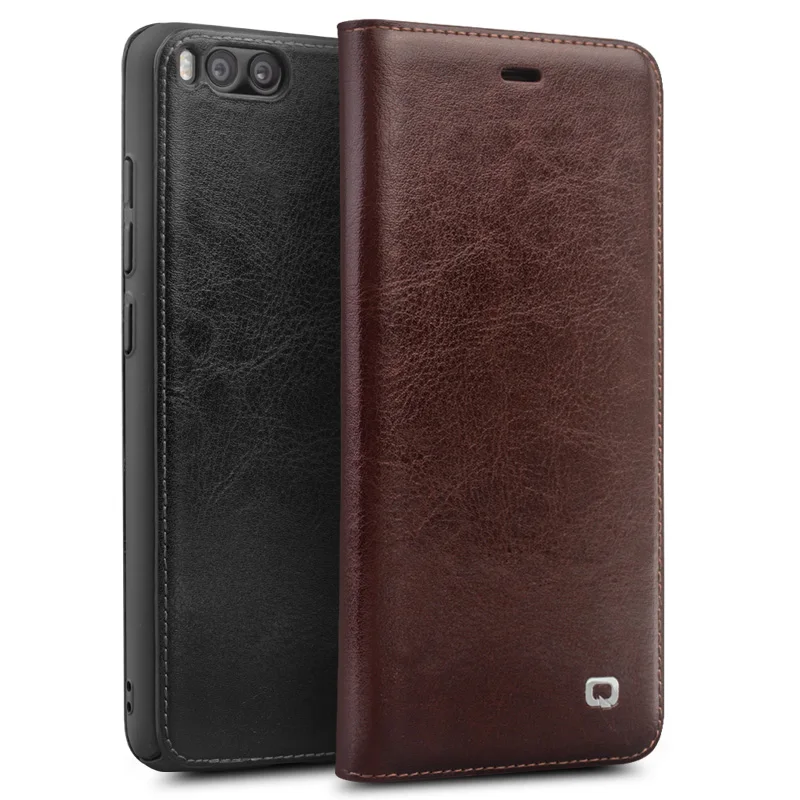 Qialino Real Genuine Leather Case For For Xiaomi 6 Mi6 Mi 6 Case For Xiaomi Mi6
