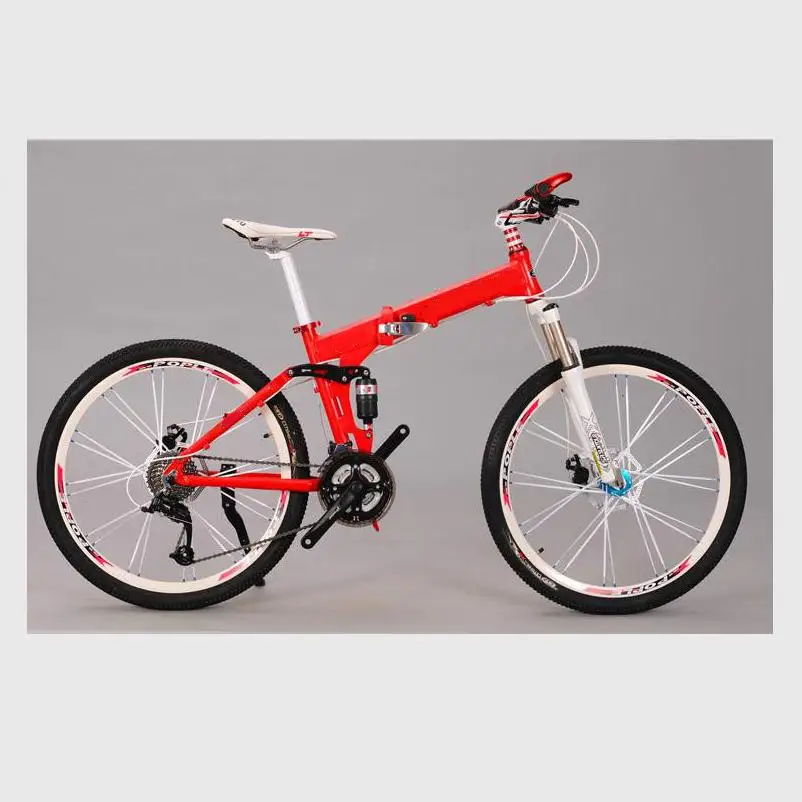 Cheap Kalosse Folding frame    26*2.125  DIY colors  bicycle  21/24/27/30 speed  Hydraulic brakes , mountain bike woman 2