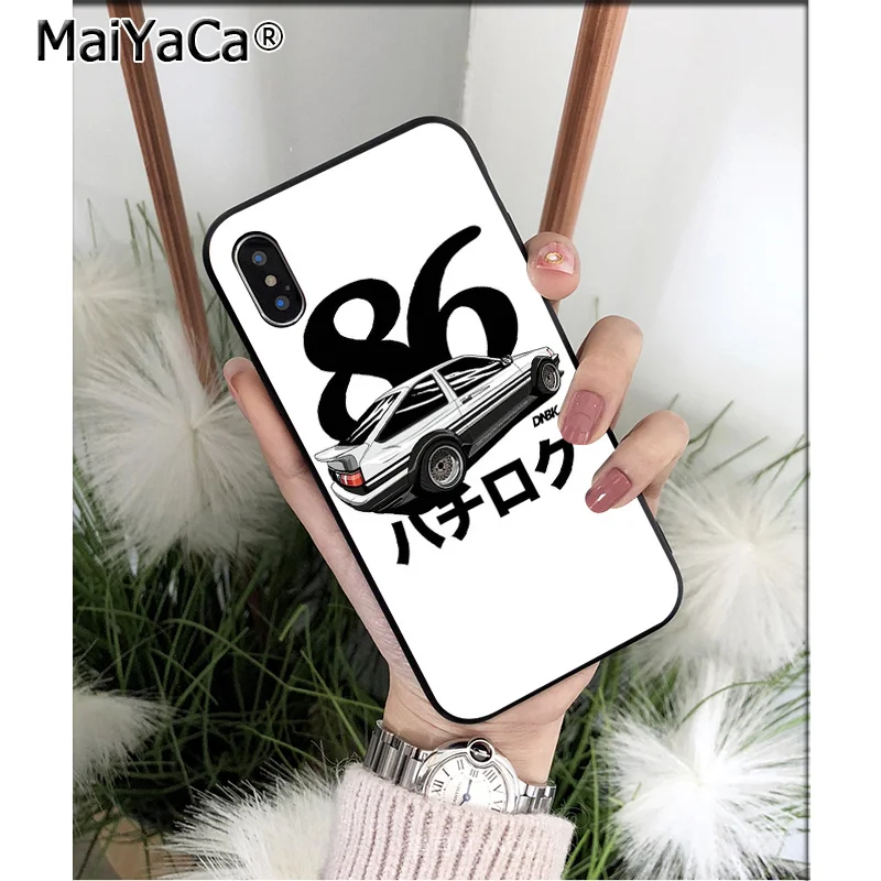 A10 MaiYaCa D AE86 ТПУ мягкий черный чехол для телефона чехол для Apple iPhone 8 7 6 6S Plus X XS MAX 5 5S SE XR Чехол для мобильного телефона - Цвет: A10