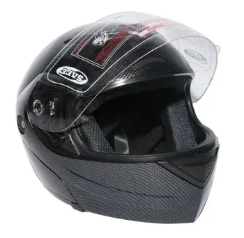 

DOT Carbon Fiber Look Flip Up Modular Full Face Motorcycle Helmet Size S/M/L New