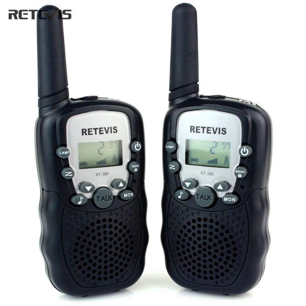 2 pcs 5 Colors EU Frequency Mini Walkie Talkie Kids Radio Retevis RT388