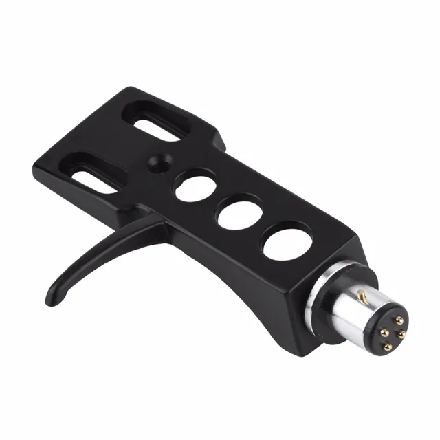 1PCS Black Turntable Headshell For Technics For Other Turntables 4 Pin Contacts Fit For Phono Turntables Headshells