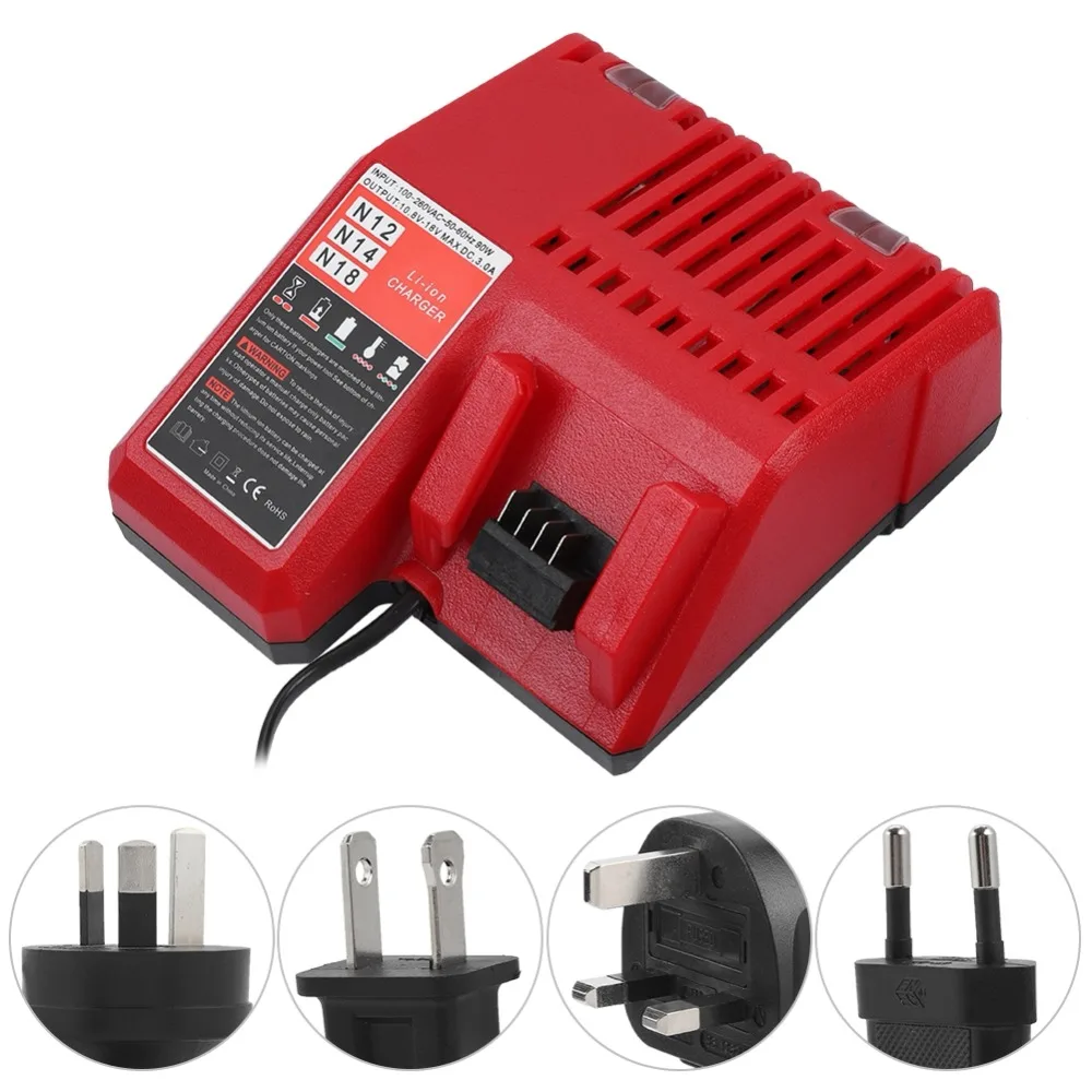 Buy 18V 110 240V Fast Lithium Battery Charger for Milwaukee Safe Lithium