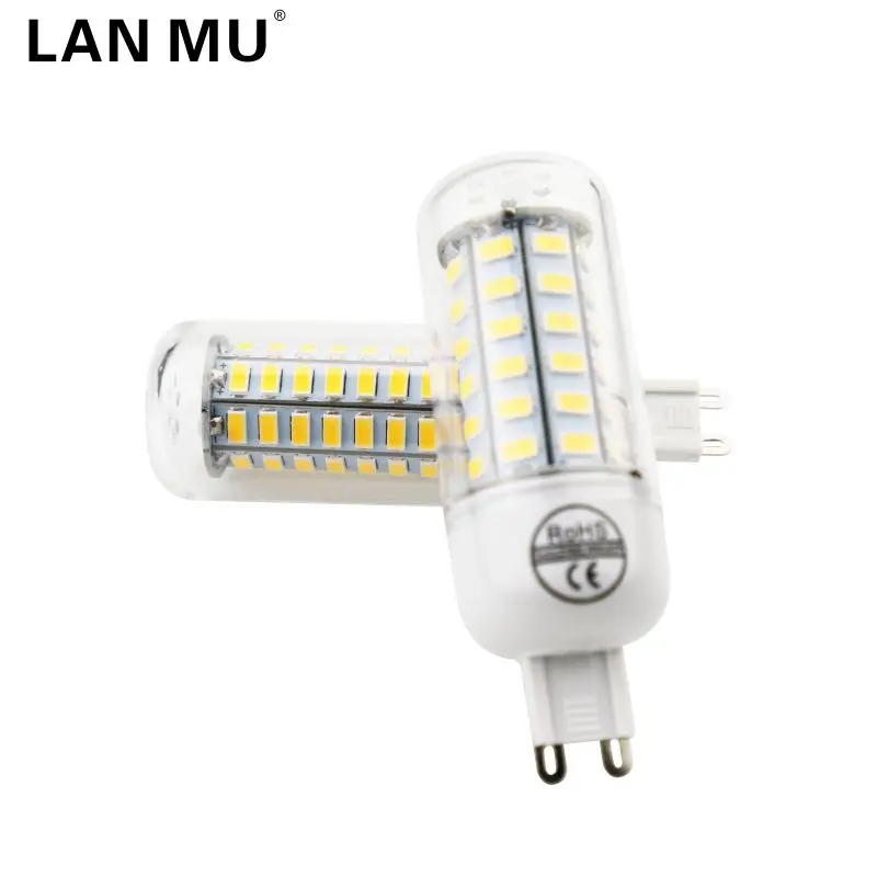 LATTUSO G9 SMD 5730 Lamparas bombilla Led 220 V 24 36 48 56 69 72 LEDs ampolla Led ahorro de energía lámpara reemplazar bombilla de Edison Lampen