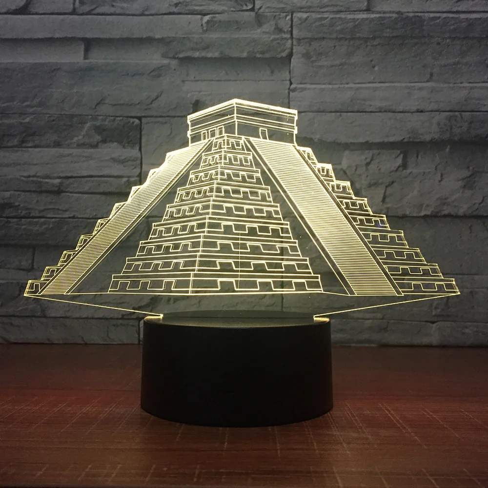Египетские пирамиды 3D модель энергосберегающий светодиодный сенсорный стерео