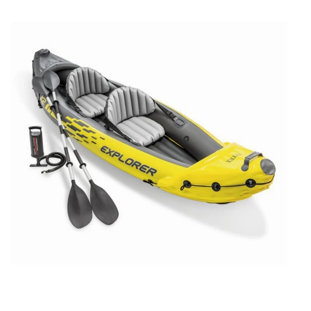 312cm Inflatable Two Person Kayak Sit In Fishing Kayak Double