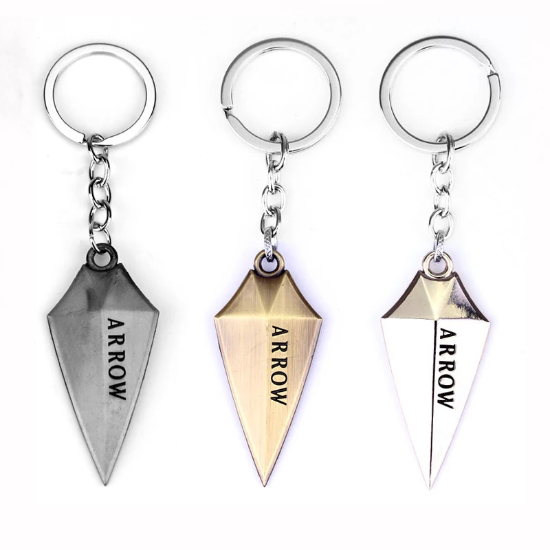 

MQCHUN Hot Sale! DC Comics Logo Keychain TV Green Arrow Alloy Key chain Dropshipping Dart Metal Keyrings Gift Chaveiro Jewelry