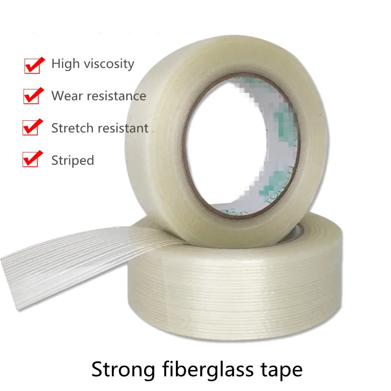 

Fiber tape, strip type strong sealing box, refrigerator, electrical appliance, aircraft model, fixed stripe fiber tape