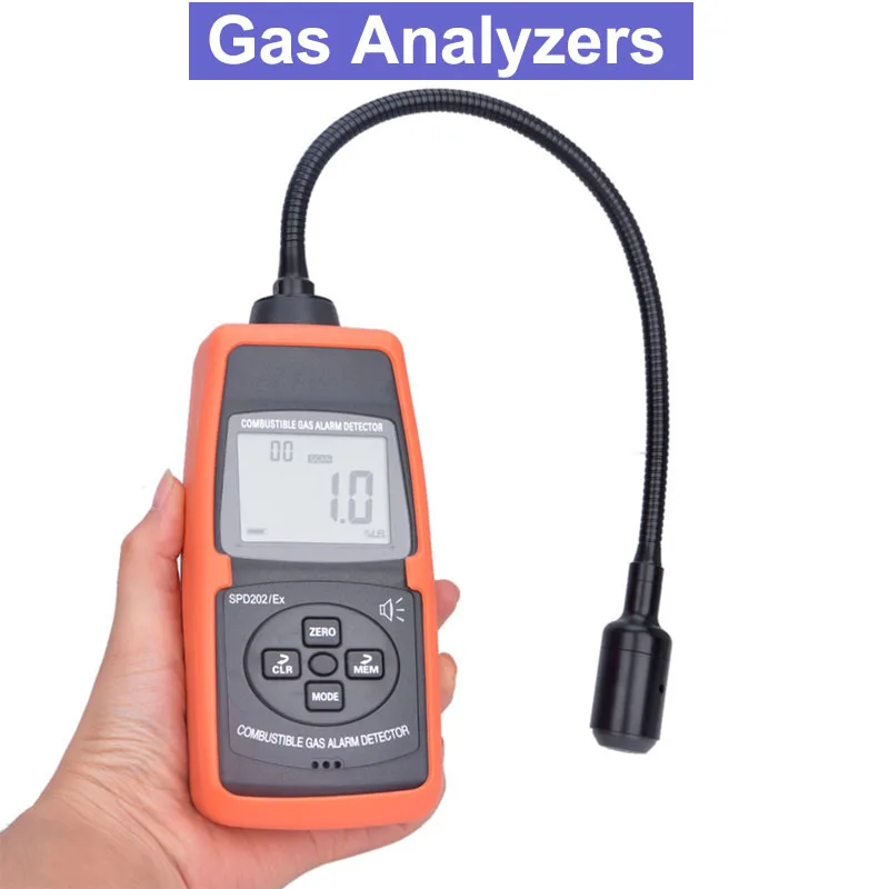 SPD202/EX Digital Combustible Gas Detector Natural LPG Coal Alarm Tester Meter Tool Portable Gas