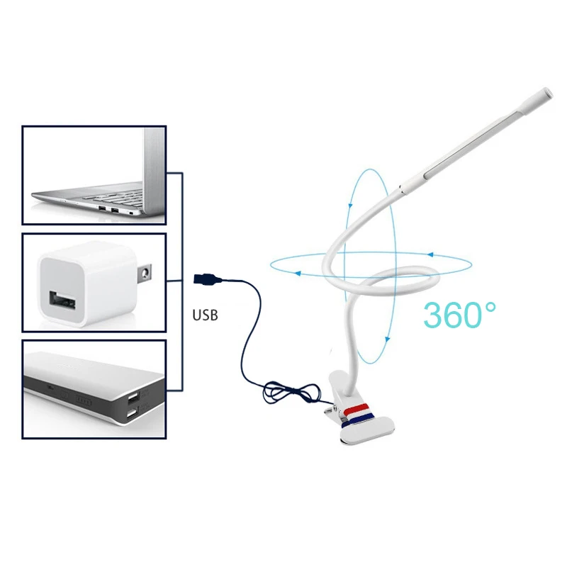 Прямая поставка сенсорный светодиодный зажим для защиты глаз настольная лампа USB сенсорный контроль светодиодный держатель на столе лампа