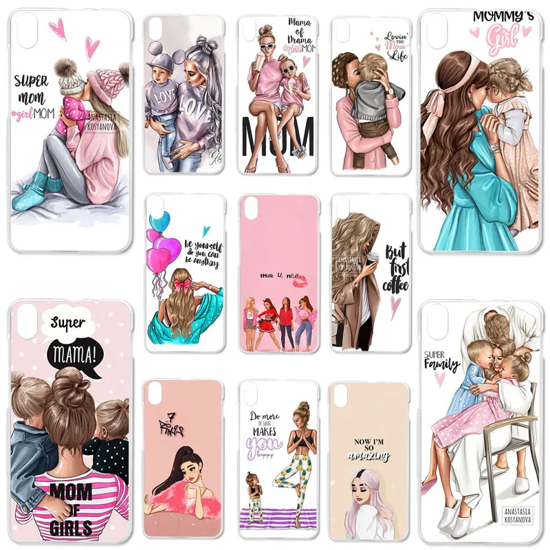 

Uppbo Phone Cases Black Brown Hair Baby Mom Girl Queen Soft TPU Case For Lenovo S850 S850T S 850 5.0 inch Silicone Cover Bumpers