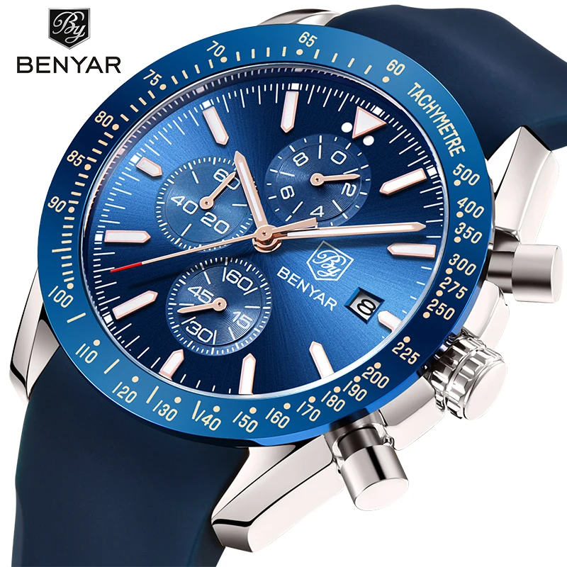 

Relojes Watch Men BENYAR Fashion Sport Quartz Clock Mens Watches Top Brand Luxury Business Waterproof Watch Relogio Masculino