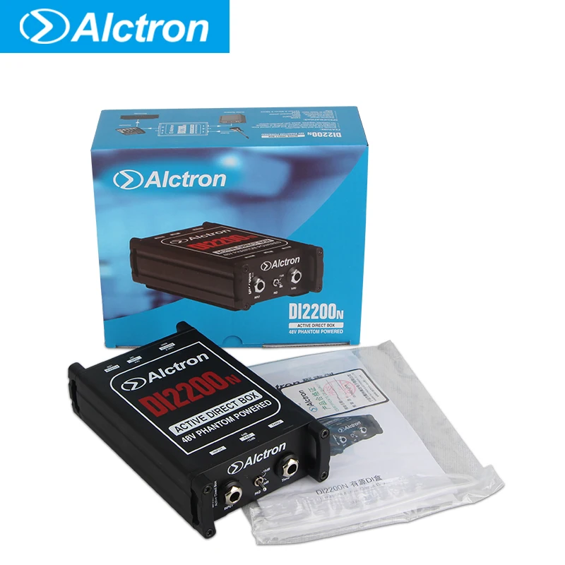 Alctron DI2200N 48V phantom powered active DI box