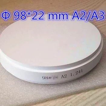 

10 Pieces OD98*22 MM Pre-Shade A2/A3 Dental Zirconia Ceramic Blocks For Open CAD CAM Milling System Making Porcelain Denture