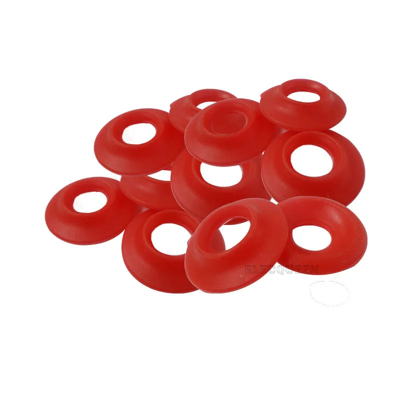 Cafopgrill 25 Pezzi Guarnizioni in Gomma, Guarnizioni in Silicone Rondelle per Bottiglia Flip Top Altalena Guarnizioni per Bottiglie di Birra Fatte in Casa Guarnizioni per Bottiglie di Soda (Rosso