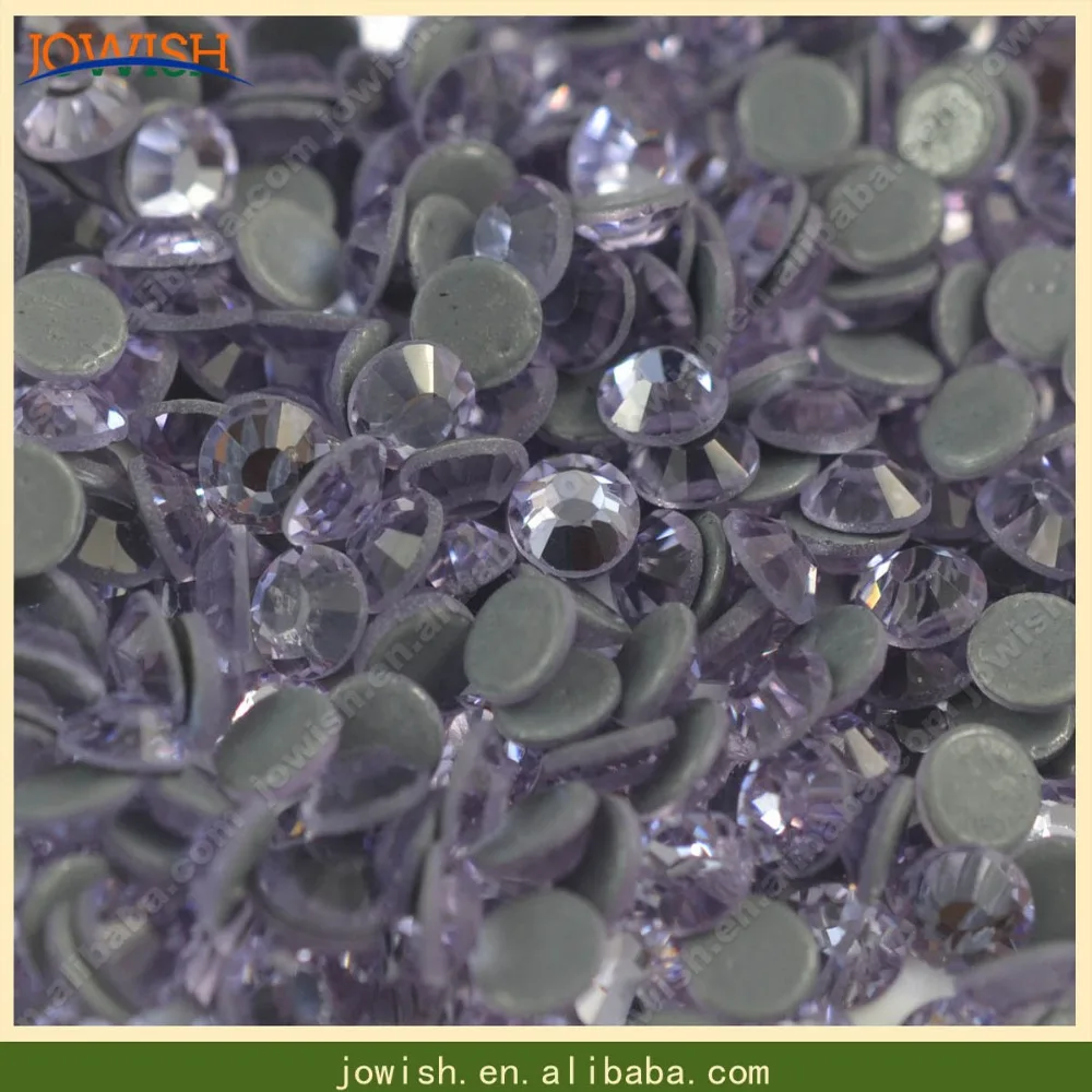 Top Grade Austrian Flat Back Violet Stones SS6 to SS DIY Strass Hot Fix Glass Stones And Crystals Hotfix Rhinestones For Clothes