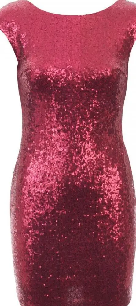 Милое Коктейльная ложка с блестками, декольте, Сексуальное мини платье, коктейльное платье русалки с рукавами, красивое платье для женщин - Цвет: wine red