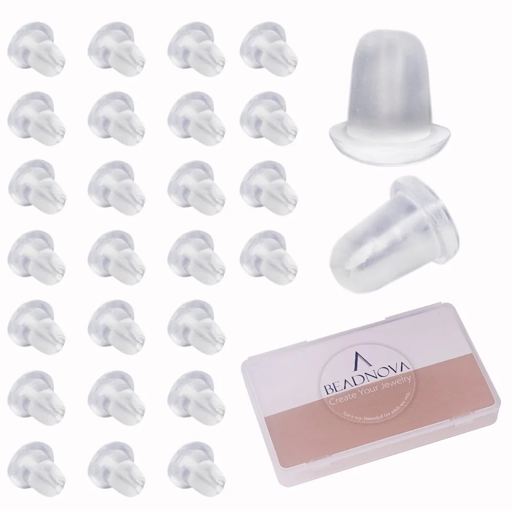 

BEADNOVA RUBBER EARRING BACKS FOR REPLACEMENT (5mm, 1000pcs)