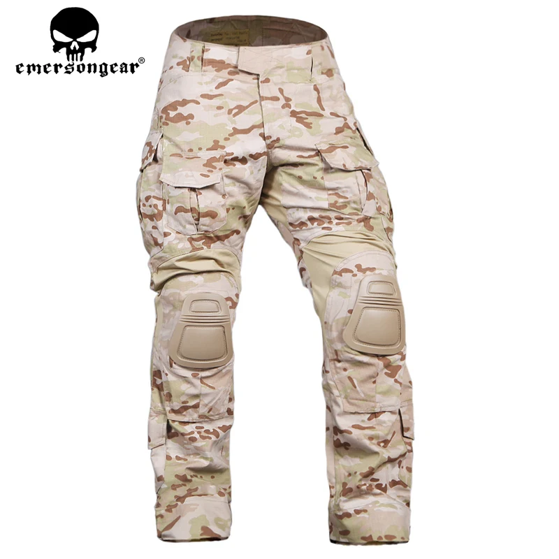 Chemise et pantalon d'uniforme MultiCam ared Emerson b3, avec genouillères, airsoft, waregame chasse EM7042 + EM9255 MCAD