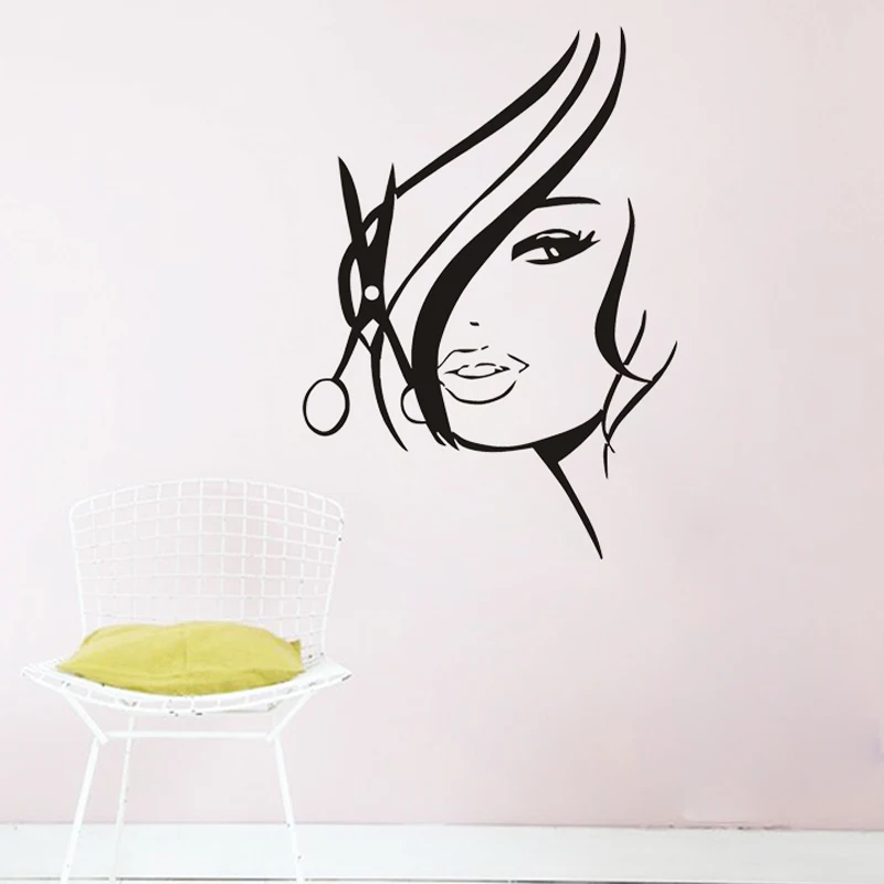Мода Этикета Винила Парикмахерский Салон Красоты Женщина Стиль Парикмахерская