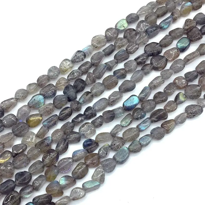 

BEADZTALK Natural Colorful Labradorite Stone Beads Chips Spacer For DIY Jewelry Making Shinning with Light