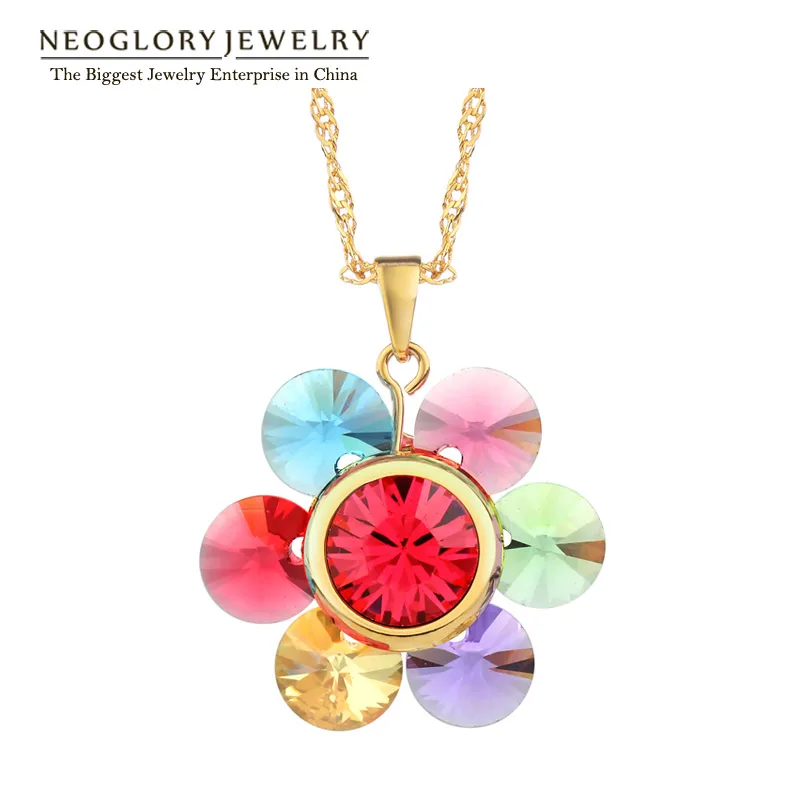 Buy Neoglory MADE WITH SWAROVSKI ELEMENTS Crystal Jewelry Long Necklaces Women