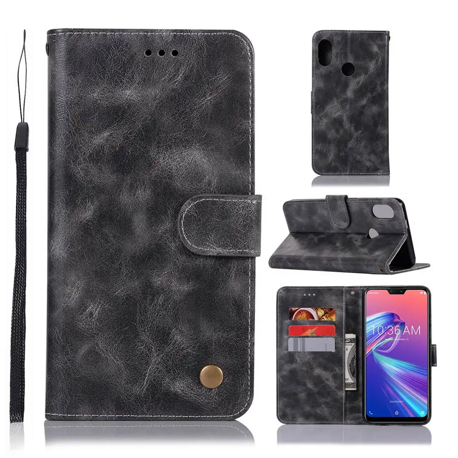 

Luxury PU Leather Cover for Asus Zenfone Max Pro M2 ZB631KL Case Flip 6.3 Phone Case For ASUS ZB631KL ZB ZB631 631 631KL KL Case