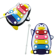Kids Toy Boys Girsl 5-Note Penguin Xylophone Musical Toy Wisdom Development intelligence Musical Penguin Gift Kids music Toys