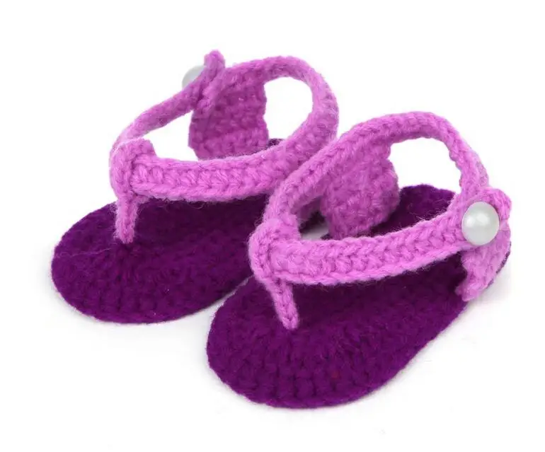 10 пар/партия; милая мягкая обувь ручной работы для маленьких мальчиков и девочек; детская обувь для малышей; 11 см; - Цвет: purple