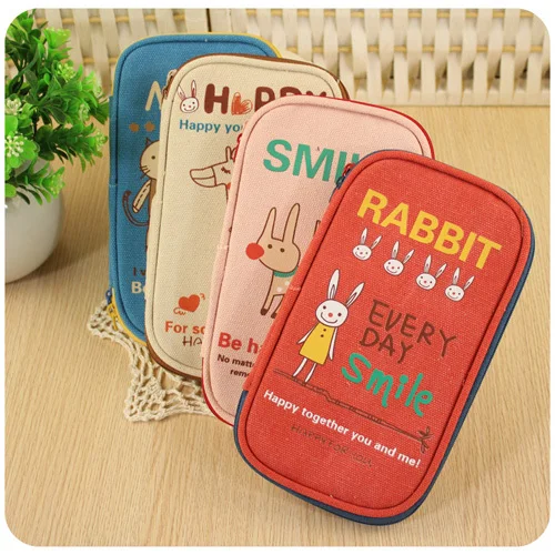 

Cute Animal Cat Rabbit Giraffe Soft Pencil Case Pen Pocket Cosmetic Makeup Zipper Bag Pouch For School Office