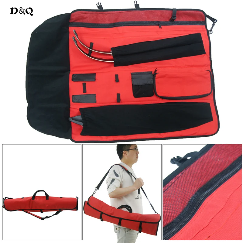 Portable Foldable Hunting Training Shoulder Recurve/Straight Bow Carrier Bag New 