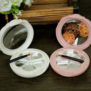 

Fashion professsional empty eyeshadow lipstick palette diy makeup tool eye shadow plate with mirror blusher foundation cosmetics