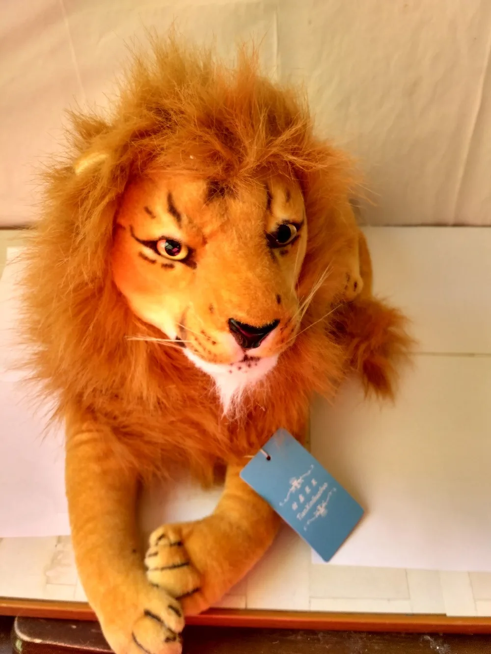 new lovely plush lion toy stuffed simulation lying lion doll gift about