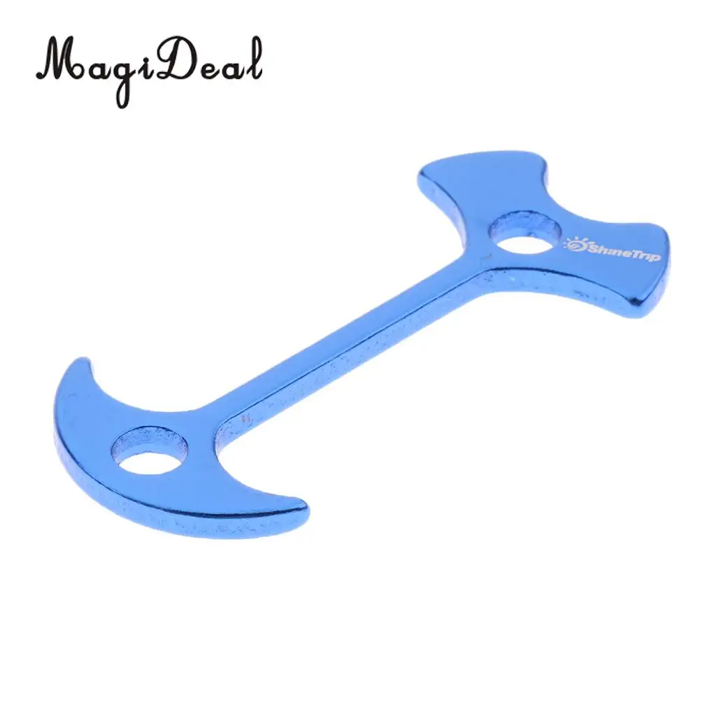 5pcs Alloy Tent Anchor Guy Line Runners Rope Nails Gallery Road Deck Awning