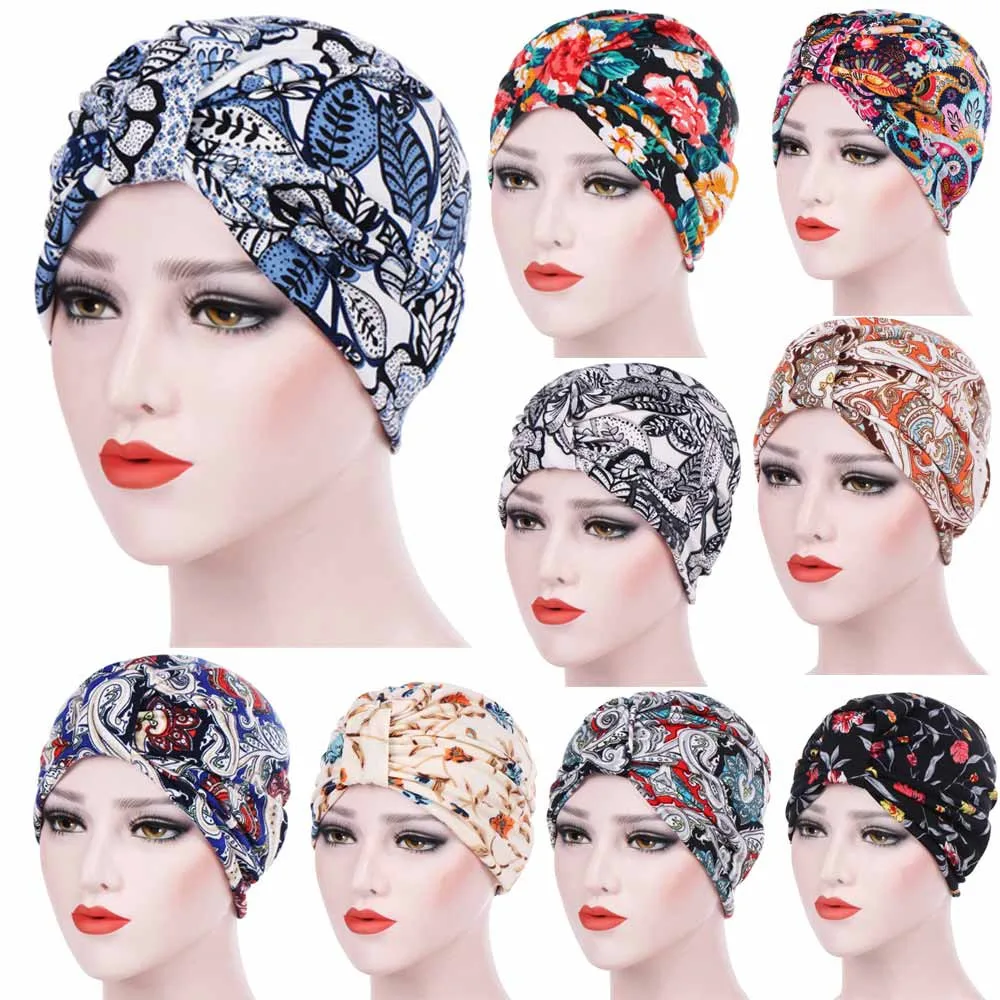 

Turban Cap For Women Head Wrap Scarf Muslim Hats Women Bandana Women Shawl Head Cover Headscarf Muffler Beanie Casual
