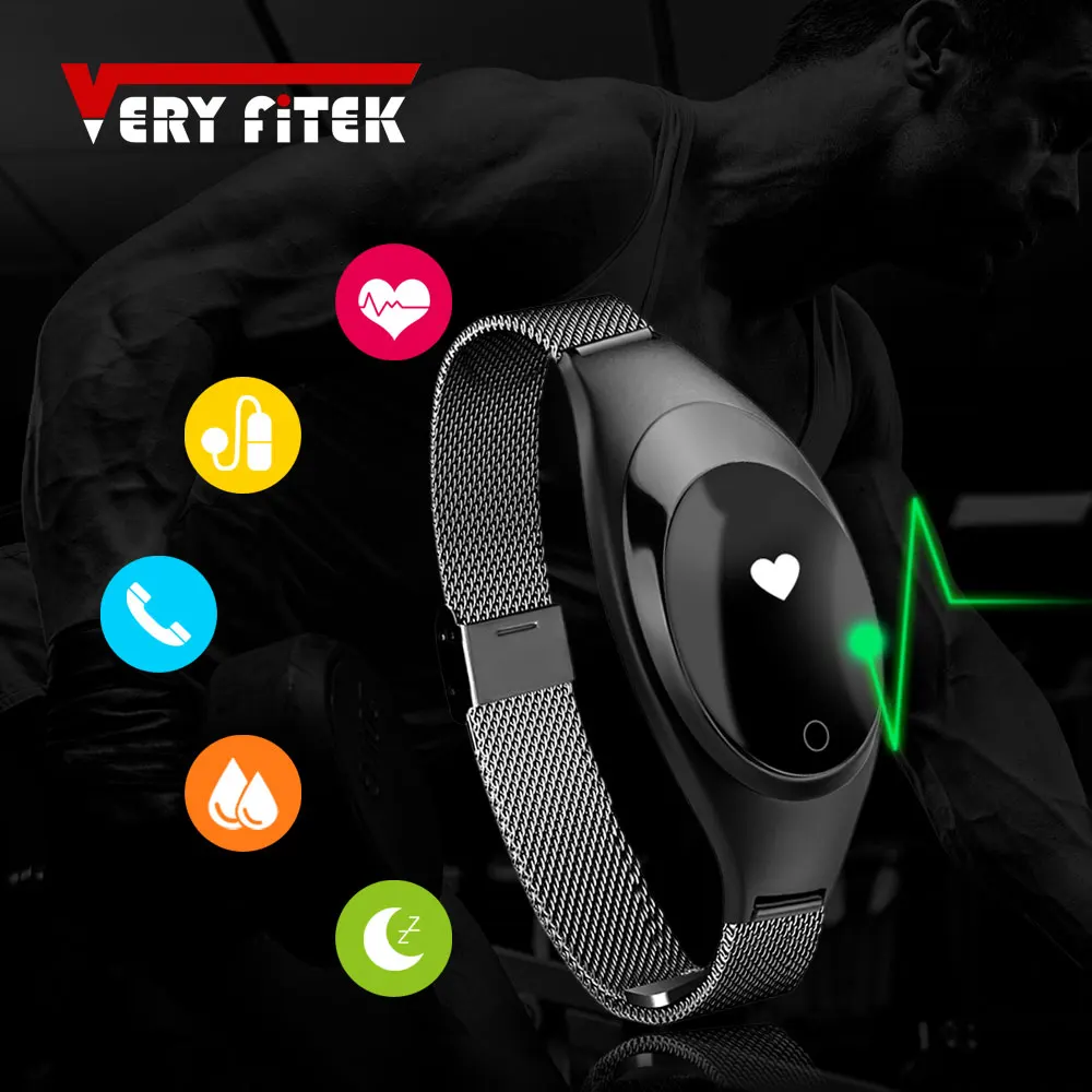 

VERYFiTEK V18 Smart Wristband Heart Rate Tracker Fitness Watch blood pressure monitor Bracelet for IOS Android pk mi band 2