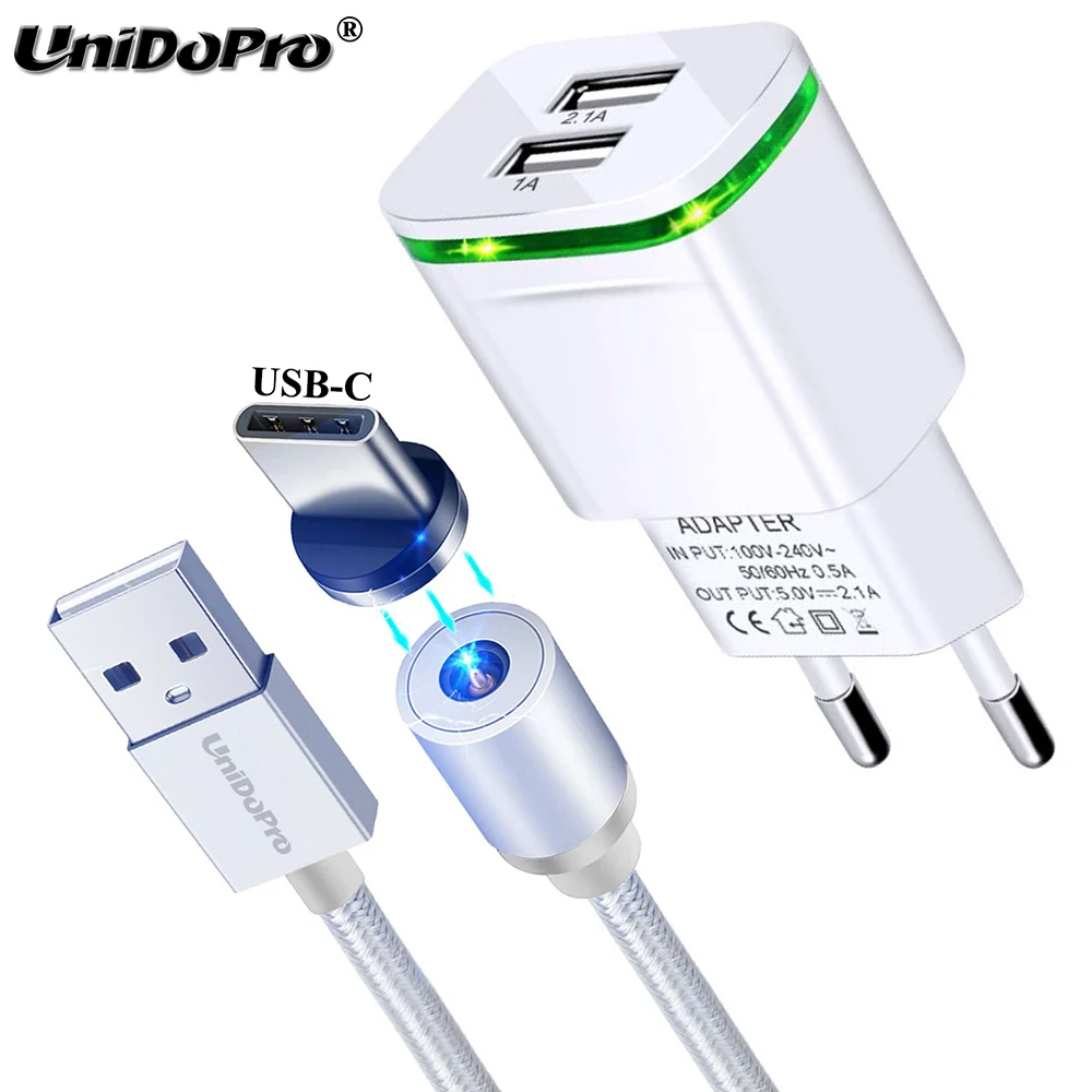 

2.1A / 5V EU Euro AC Charger + 3FT Magnetic Type C Cable for Wileyfox Swift 2 X /Swift 2 Plus ,Ulefone T1, Gemini Pro, Future