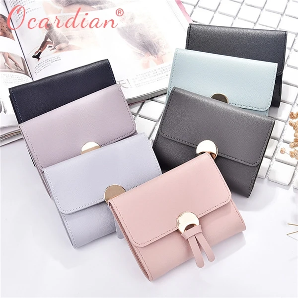 OCARDIAN Women Fashion Solid Hasp Tassels Multi Card Position Coin Bag Wallet Hot Sale Dropship