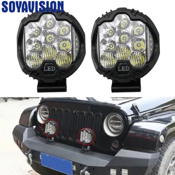 

New 24w Spot flood combo beam LED Bar LED Work Light Bar for Driving Offroad Boat Car Tractor Truck 4x4 SUV ATV 12V 24V