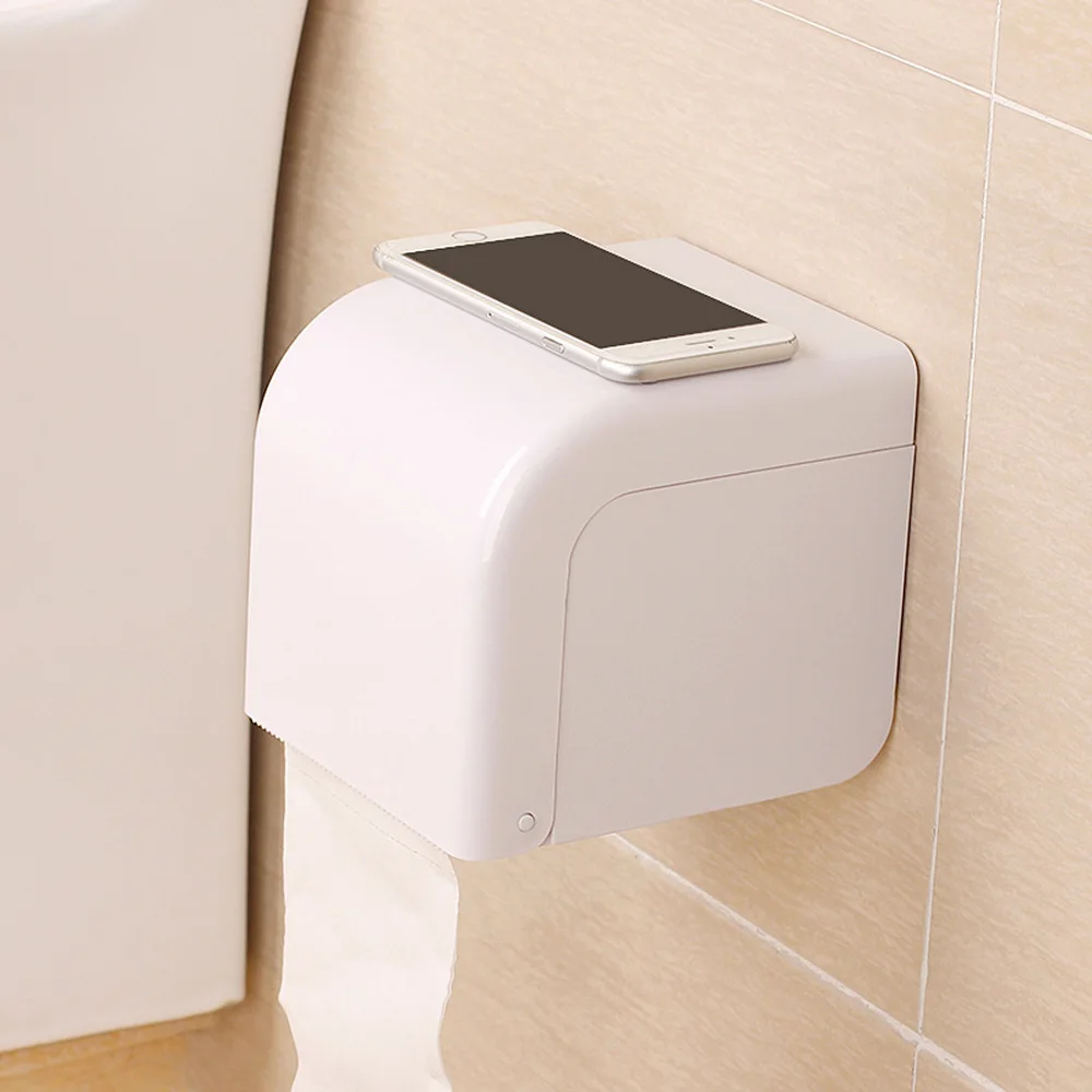 

Punch-free paper towel holder bathroom roll paper tray tissue box toilet waterproof toilet paper holder wx9201406