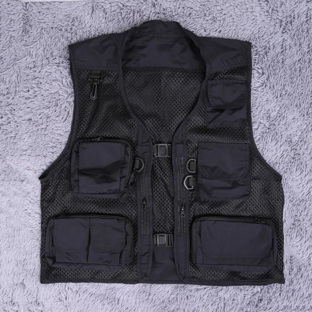 Image 2016 New Arrival Waterproof  Buckle Men s Spring And Summer Outdoor  Fishing And Photography Work Mesh Vest Fishing Vest Garment